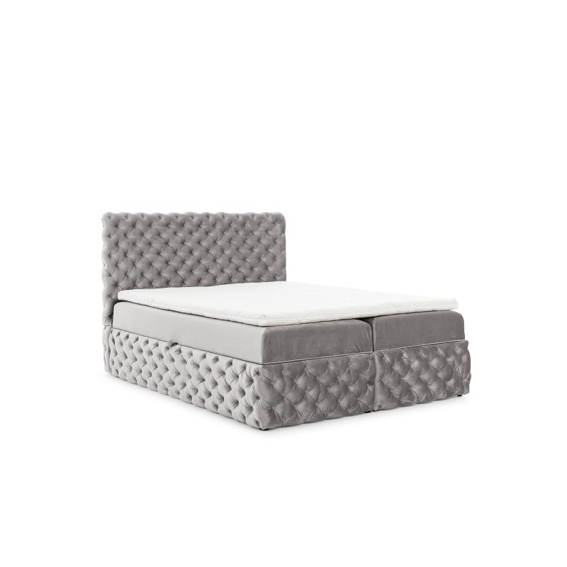 Cama continental Dormo acolchada con botones - comodidad y elegancia en tu dormitorio.