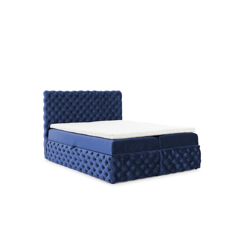 Cama continental Dormo acolchada con botones - comodidad y elegancia en tu dormitorio.