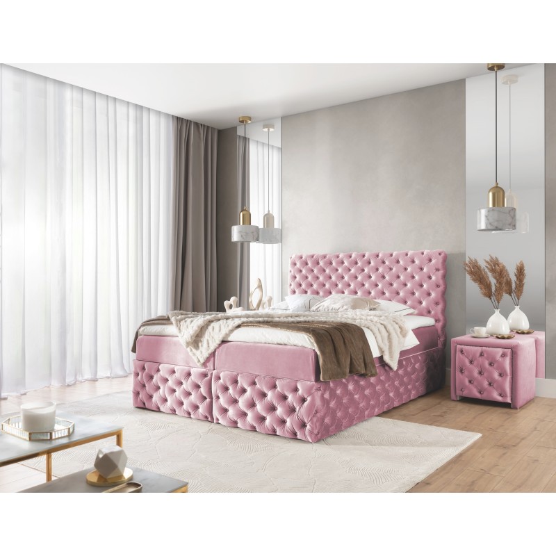 Kontinentales Bett Dormo mit Knopfsteppung - Komfort und Eleganz in Ihrem Schlafzimmer