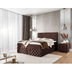 Kontinentales Bett Dormo mit Knopfsteppung - Komfort und Eleganz in Ihrem Schlafzimmer