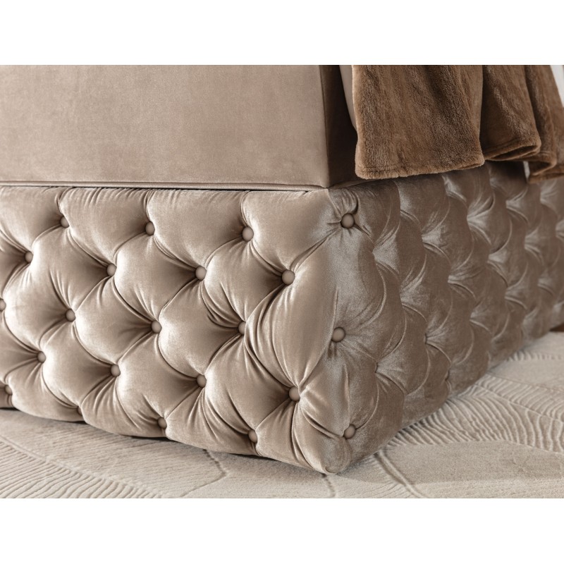 Dormo continental bed tufted with buttons - comfort and elegance in your bedroom