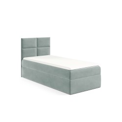 Cama juvenil Kivo III con contenedor para ropa de cama nan - ideal para un dormitorio pequeño