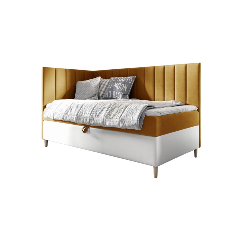 bMeta Title:/b Vitro III Youth Bed with Bedding Storage | Fresh 1 Fabric | Functional and Elegant