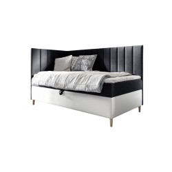 Título Meta: Cama juvenil Vitro III con cajón para ropa de cama | Tela Fresh 1 | Funcional y Elegante