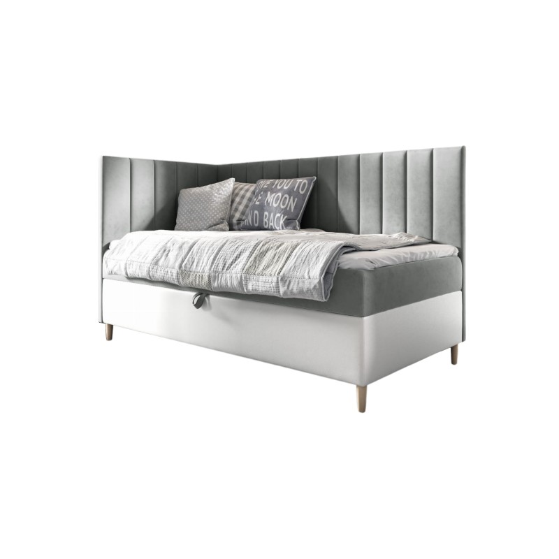 bMeta Title:/b Vitro III Youth Bed with Bedding Storage | Fresh 1 Fabric | Functional and Elegant