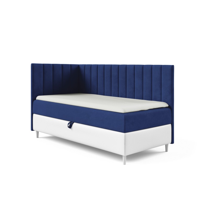 Meta-Titel: Jugendbett Vitro III mit Bettkasten | Stoff Fresh 1 | Funktional und Elegant