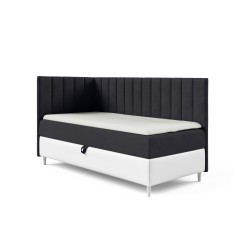 Título Meta: Cama juvenil Vitro III con cajón para ropa de cama | Tela Fresh 1 | Funcional y Elegante