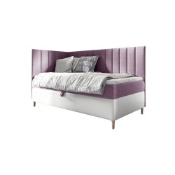 Título Meta: Cama juvenil Vitro III con cajón para ropa de cama | Tela Fresh 1 | Funcional y Elegante