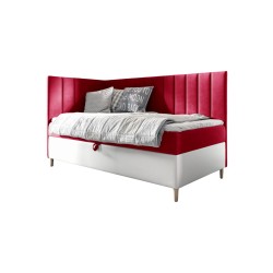 Título Meta: Cama juvenil Vitro III con cajón para ropa de cama | Tela Fresh 1 | Funcional y Elegante