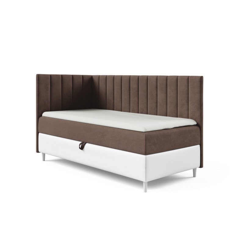 Meta-Titel: Jugendbett Vitro III mit Bettkasten | Stoff Fresh 1 | Funktional und Elegant