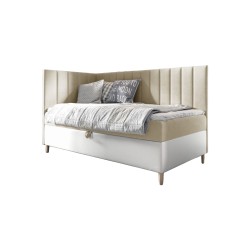 Meta-Titel: Jugendbett Vitro III mit Bettkasten | Stoff Fresh 1 | Funktional und Elegant