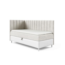 Título Meta: Cama juvenil Vitro III con cajón para ropa de cama | Tela Fresh 1 | Funcional y Elegante