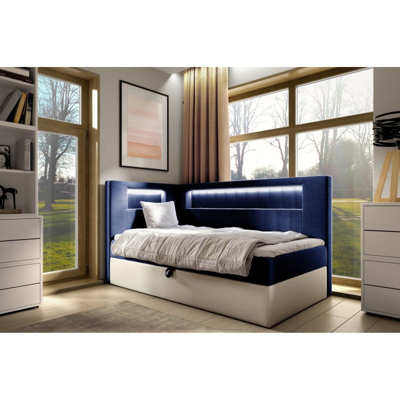 Niva III bed with LED lighting and bedding storage