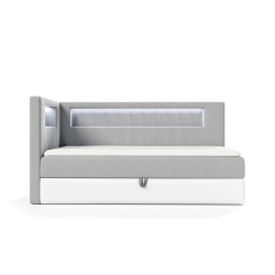 Cama Niva III con iluminación led y contenedor para ropa de cama