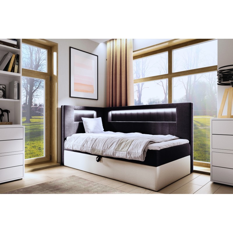 Bett Niva III mit LED-Beleuchtung und Bettkasten