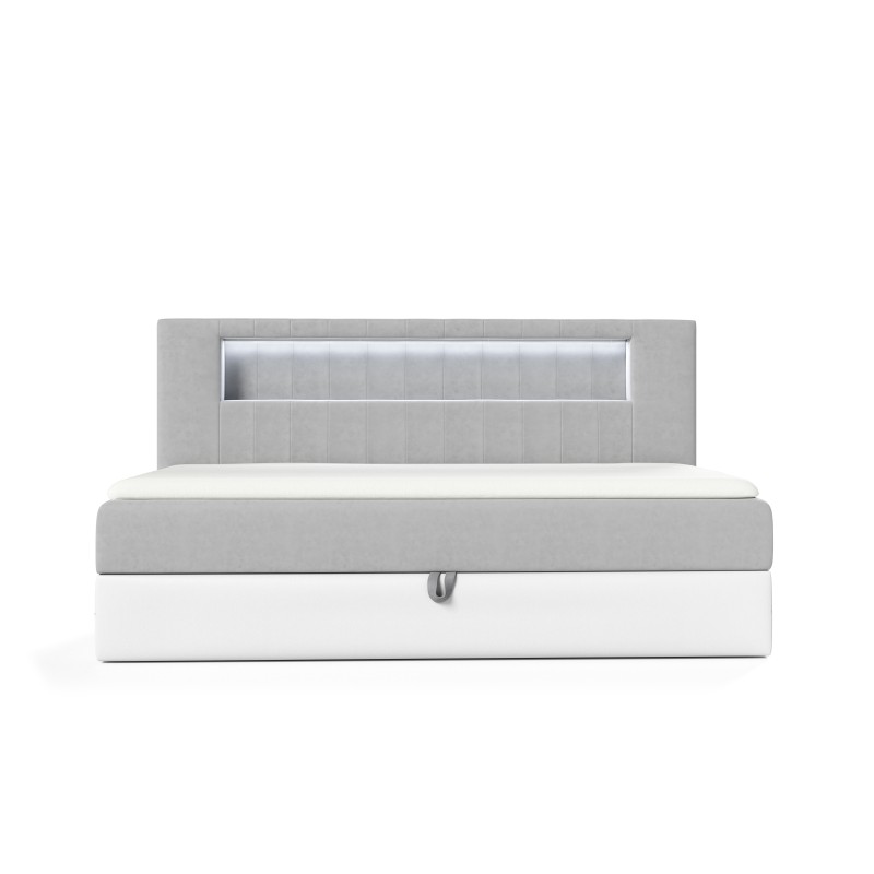 bMeta Title:/b Bett Niva II mit LED-Beleuchtung und Bettkasten – Der ideale Ort zur Erholung