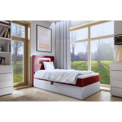 Niva I bed with LED lighting and a bedding storage drawer