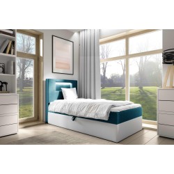 Niva I Bett mit LED-Beleuchtung und Bettkasten