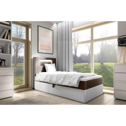 Niva I Bett mit LED-Beleuchtung und Bettkasten