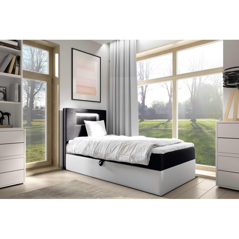 Niva I Bett mit LED-Beleuchtung und Bettkasten