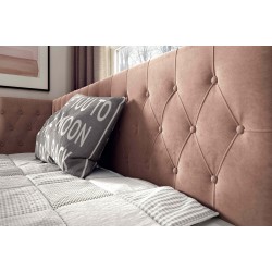 Modena III Bed – A luxurious bedroom furniture piece with a storage compartment for bedding and a sleeping function.