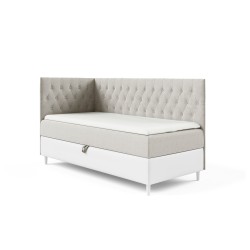 Cama Modena III: mueble de lujo para dormitorio con contenedor para ropa de cama y función para dormir.