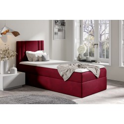 Lineo mini bed with a storage compartment in nan fabric - Comfort and functionality in one!