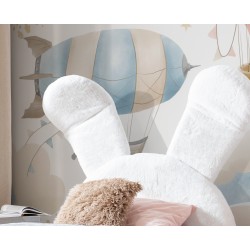 Kinderbett Häschen mit Bettkasten, Sitzpuffs und Tischchen aus dem Stoff nan 203.01 – Schlafkomfort für Ihr Kind