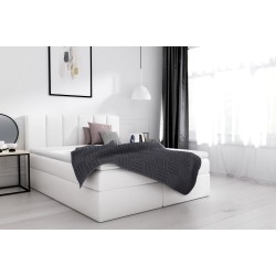 Cama continental Obano con contenedor para ropa de cama tela Soft 17