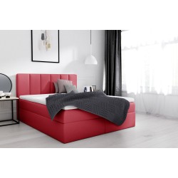 Cama continental Obano con contenedor para ropa de cama, tela Soft 10a