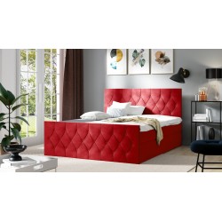 Kontinentalbett Zoren Lux mit Bettkasten Stoff Alove 34