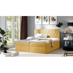 Zoren continental bed with bedding storage, fabric Alove 7