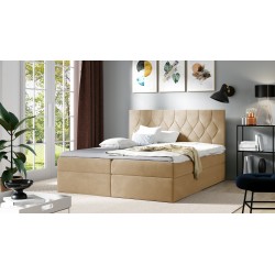 Kontinentalbett Zoren mit Bettkasten Stoff Alove 5