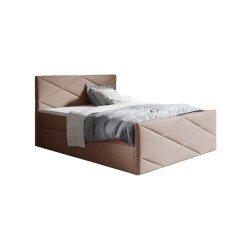 Cama continental Luvero Lux con contenedor para ropa de cama, tela Rico 19