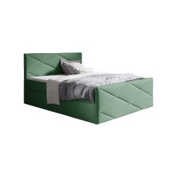 Luvero Lux continental bed with a bedding storage compartment, fabric Rico 18