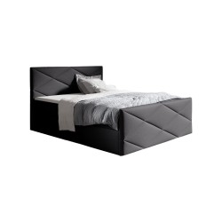 Cama continental Luvero Lux con contenedor para ropa de cama, tela Rico 13