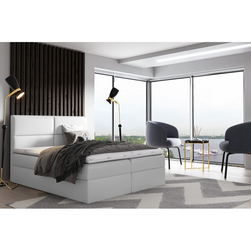 Kontinentalbett Voltar mit Bettkasten Stoff Soft 17