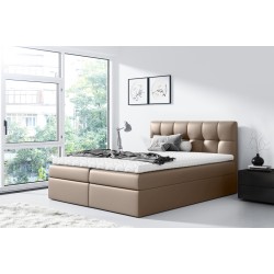 Cama continental Nevalo con contenedor para ropa de cama en tela Soft 34