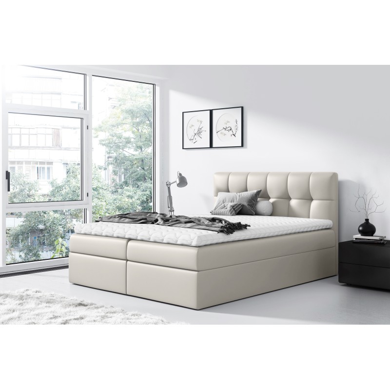 Kontinentalbett Nevalo mit Bettkasten Stoff Soft 33