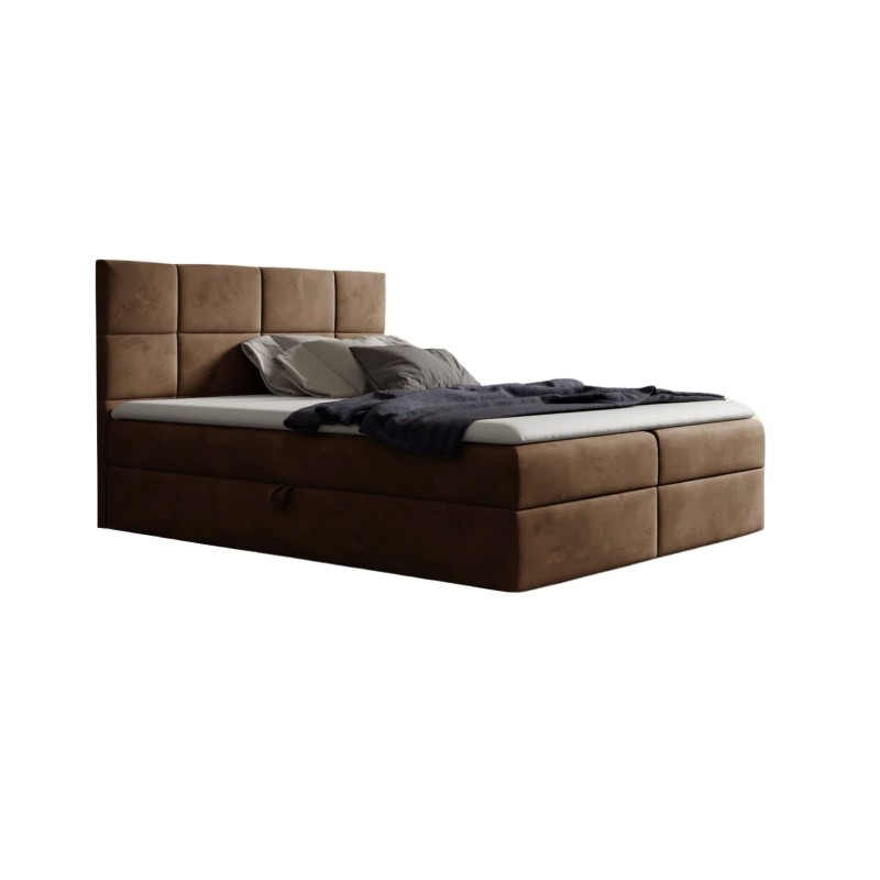 Continental bed Feron with bedding storage, fabric Fresh 06