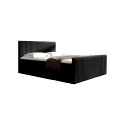 Elven continental bed with bedding storage, fabric Fresh 17