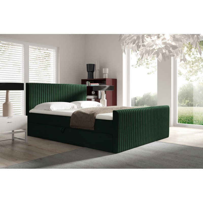 Cama continental Elven con contenedor para ropa de cama tela Fresh 13
