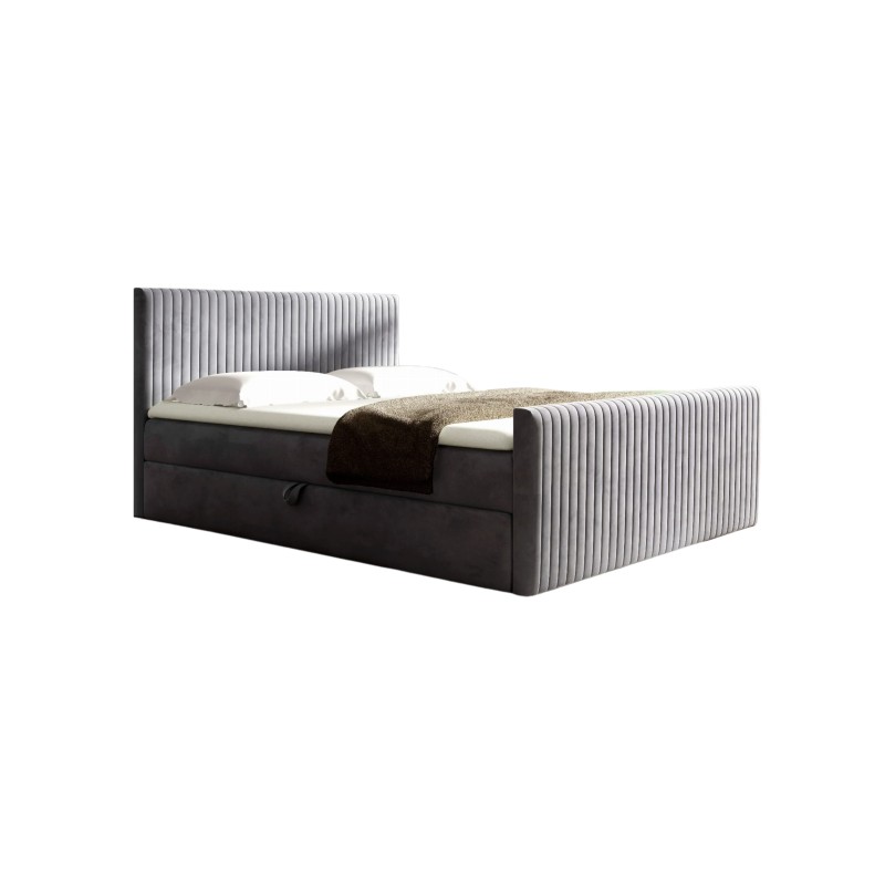 Elven continental bed with a storage container for bedding, fabric Fresh 32