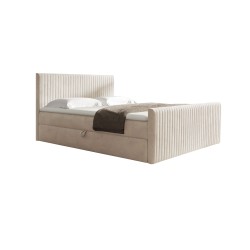 Cama continental Elven con contenedor para ropa de cama tela Fresh 01