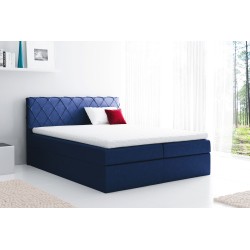 Cama continental Rinovo con contenedor para ropa de cama, tela Riviera 81