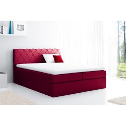 Rinovo continental bed with a bedding container, fabric Riviera 61