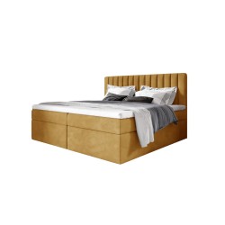 Cama continental Jorvo con contenedor para ropa de cama tela Fresh 37