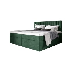 Cama continental Jorvo con contenedor para ropa de cama tela Fresh 13