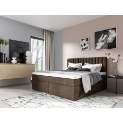 Kontinentalbett Jorvo mit Bettkasten Stoff Fresh 04