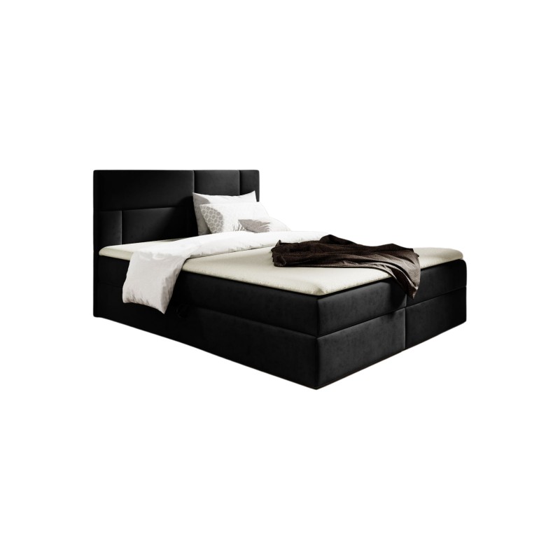 Killian continental bed with bedding storage, fabric Fresh 17